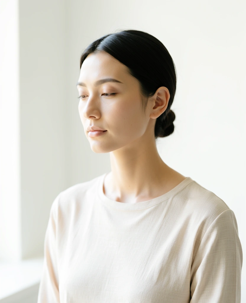 Persona disfrutando del silencio